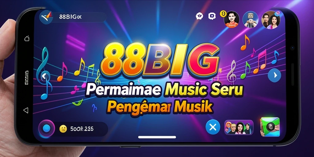 Screenshot dari gameplay 88BIG yang menampilkan interaksi musik yang menyenangkan.