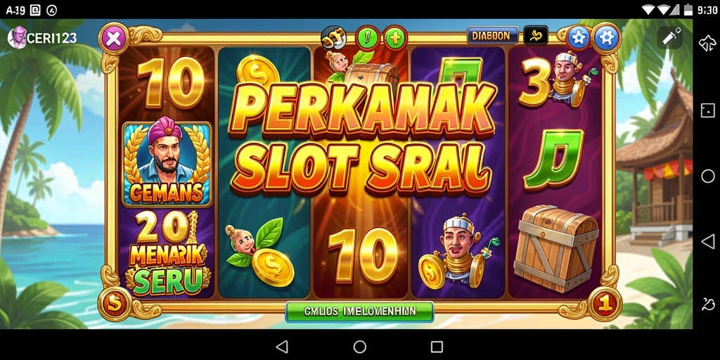 Screenshot gameplay CERI123 menampilkan momen seru saat bermain slot.