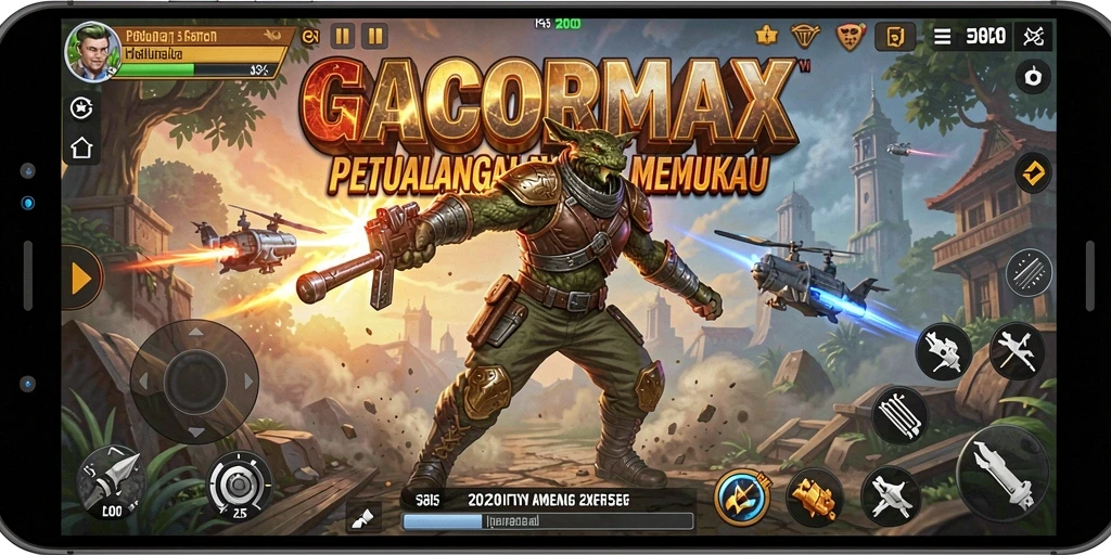 Tampilan menegangkan dalam gameplay GACORMAX yang penuh aksi.