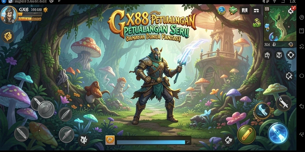 Tampilan gameplay GX88 yang menakjubkan dalam petualangan RPG.