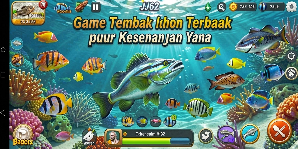 Tampak gameplay seru dari JJ62 saat berburu ikan.