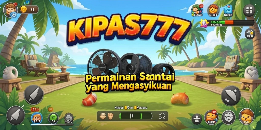 Tampilan gameplay KIPAS777 yang ceria dan interaktif.