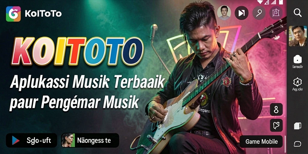 Screenshot gameplay KOITOTO dengan antarmuka menarik dan fitur musik interaktif.