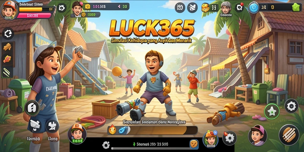 Tampilan screenshot LUCK365 menampilkan momen seru dalam gameplay Simulation.